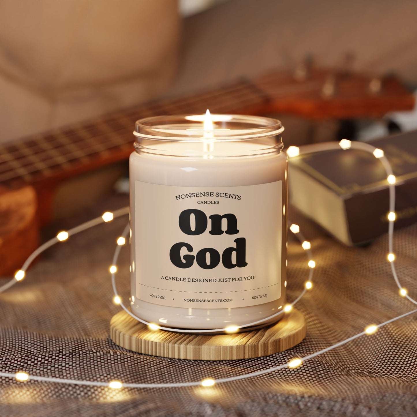On God Scented Candle - Funny Gag Gift Candle by Nonsense Scents