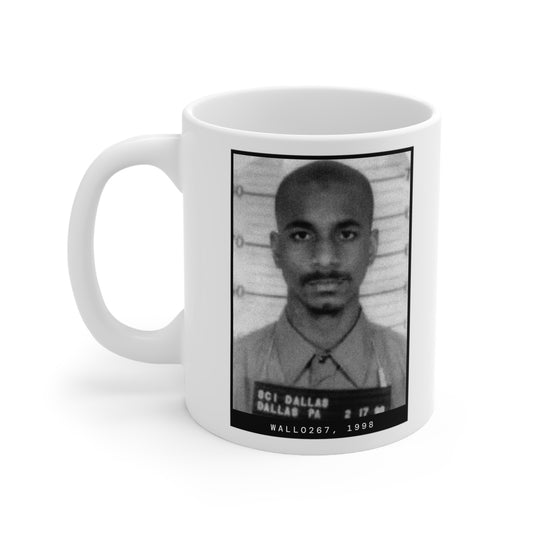 Wallo267, taza con fotografía policial de 1998