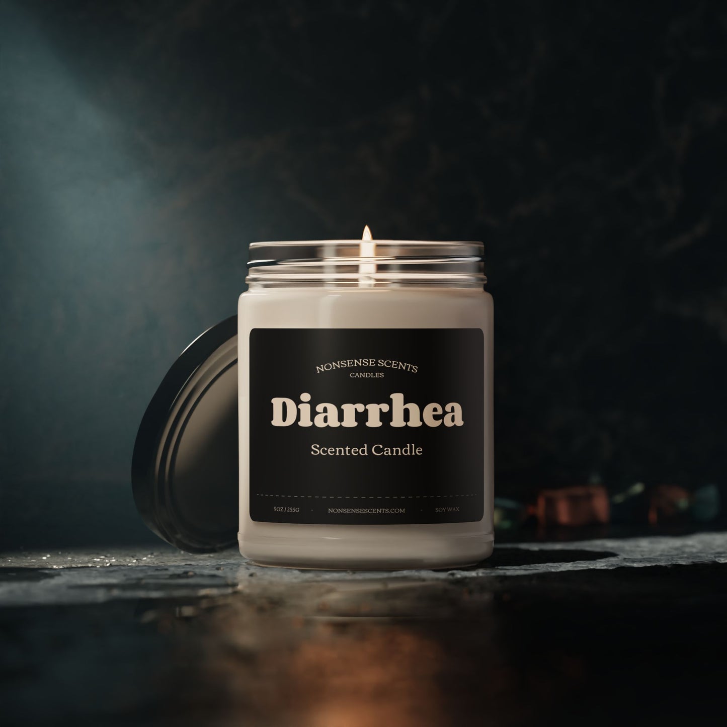 Diarrhea Scented Candle - Funny Gag Gift Candle by Nonsense Scents