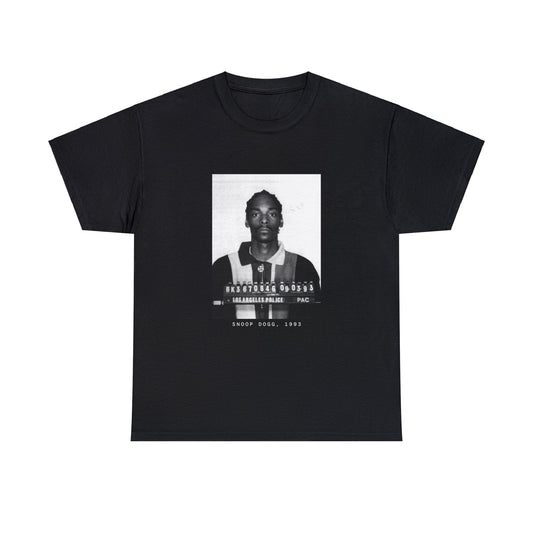 Camiseta con foto policial del rapero Snoop Dogg de 1993