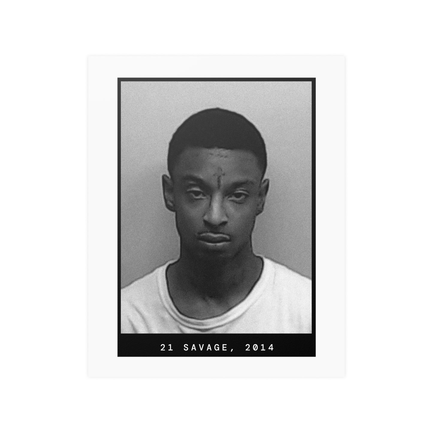 21 Savage, 2014 Rapper Mugshot Poster