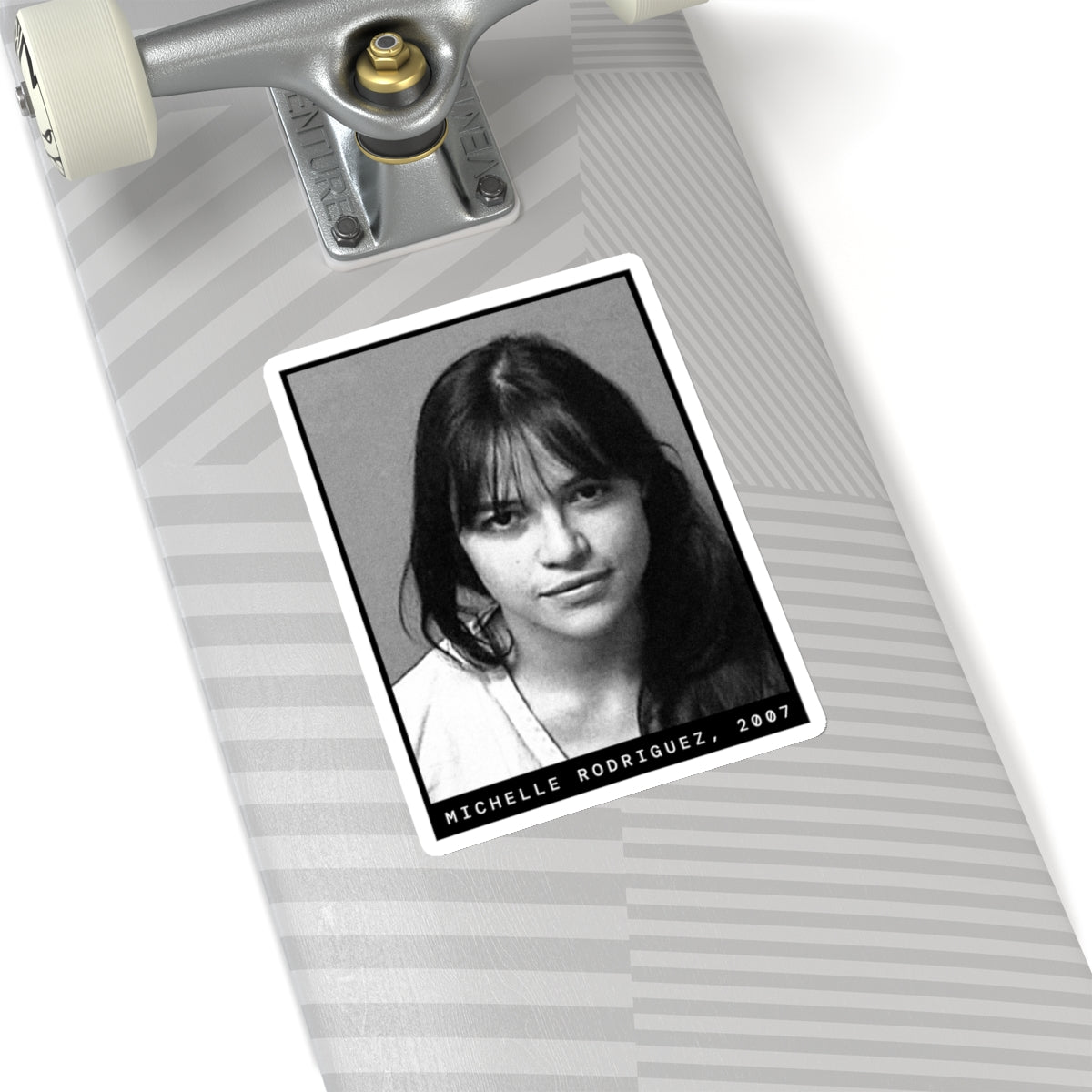 Pegatina de la foto policial de la actriz Michelle Evans, 2015