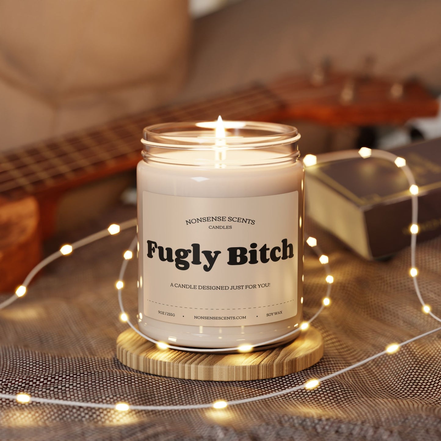 Vela perfumada "Fugly Bitch" - Vela de regalo divertida y de broma de Nonsense Scents