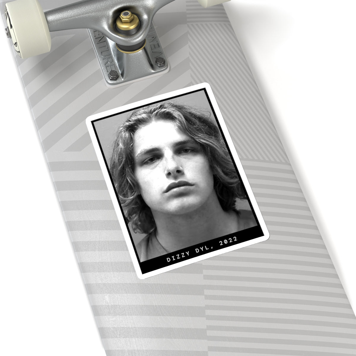 Pegatina de foto policial de Dizzy Dyl, influencer de 2022