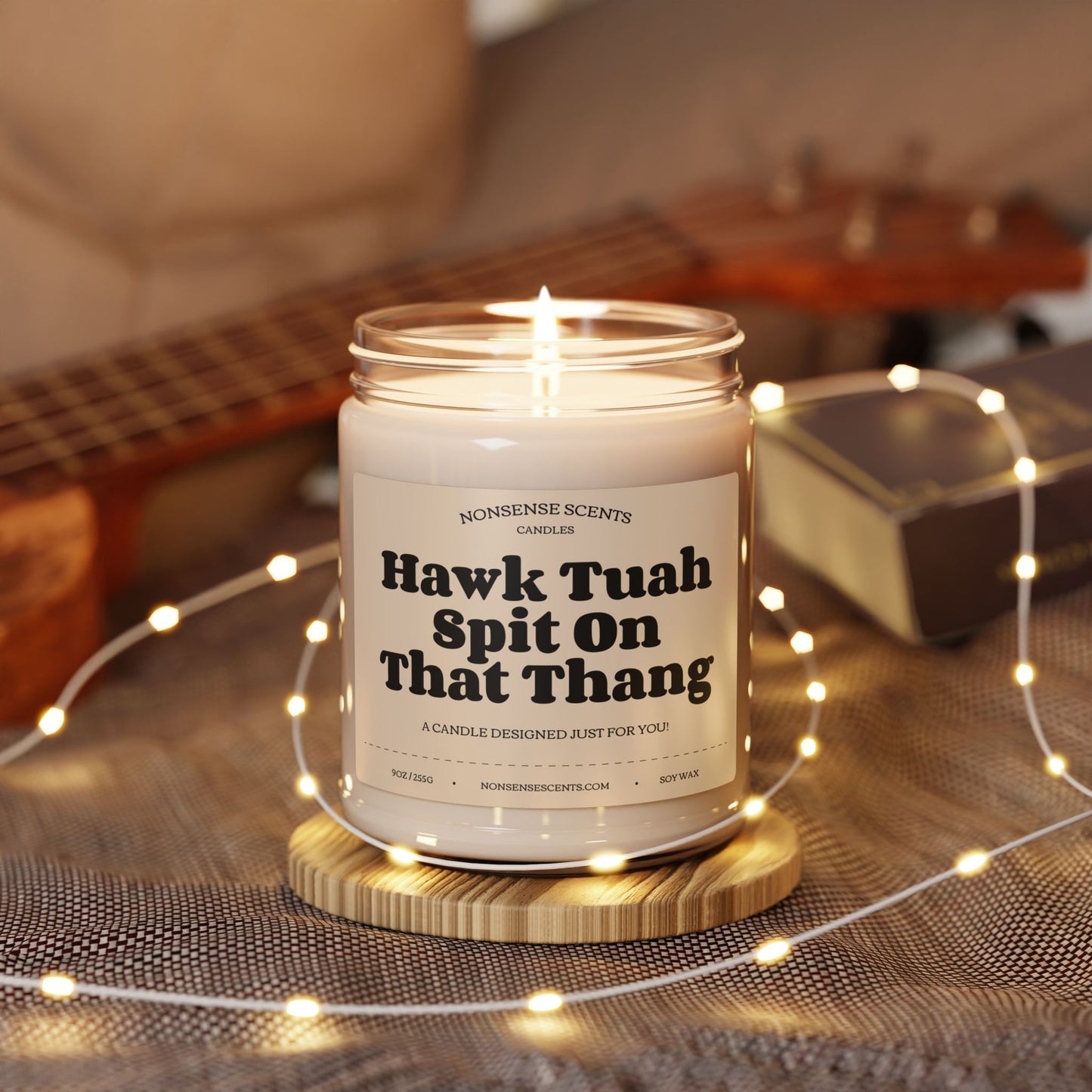 Hawk Tuah Spit On That Thang Scented Candle - Funny Gag Gift Candle by Nonsense Scents