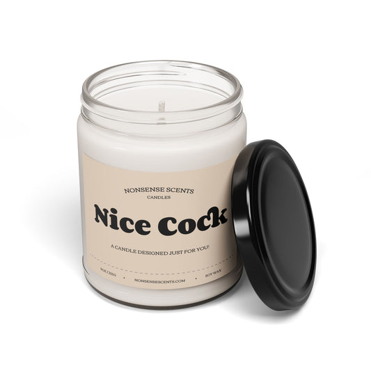 Vela perfumada "Nice Cock" - Vela de regalo divertida y divertida de Nonsense Scents