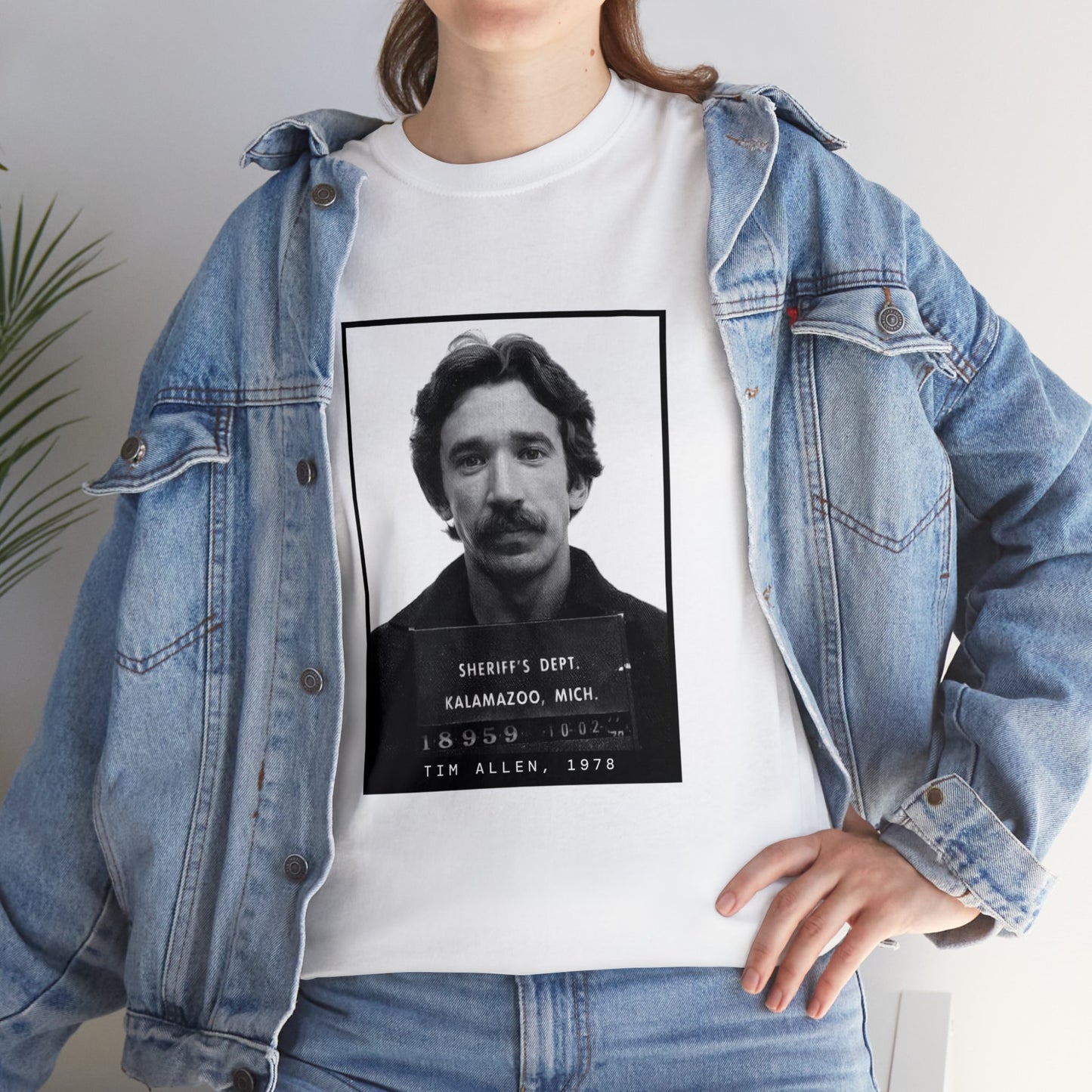 Camiseta con foto policial de Tim Allen, actor de 1978