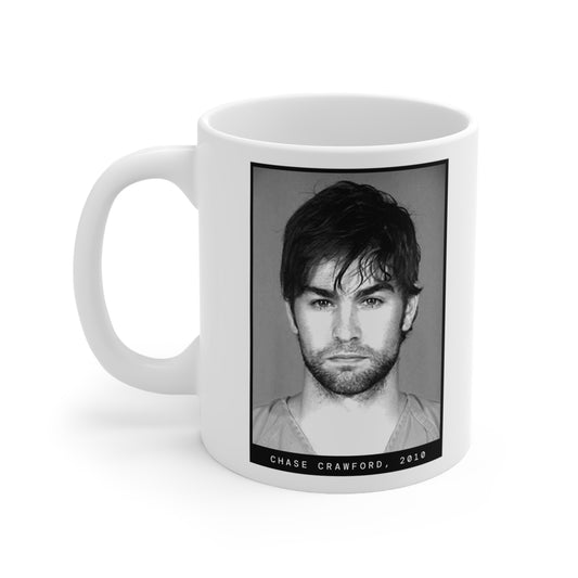 Taza con foto policial de Chase Crawford, 2010