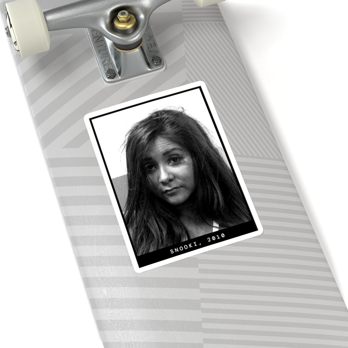 Snooki, pegatina de foto policial de celebridad de 2010