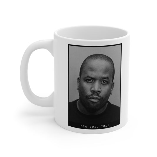 Big Boi, taza con foto policial del rapero de 2011