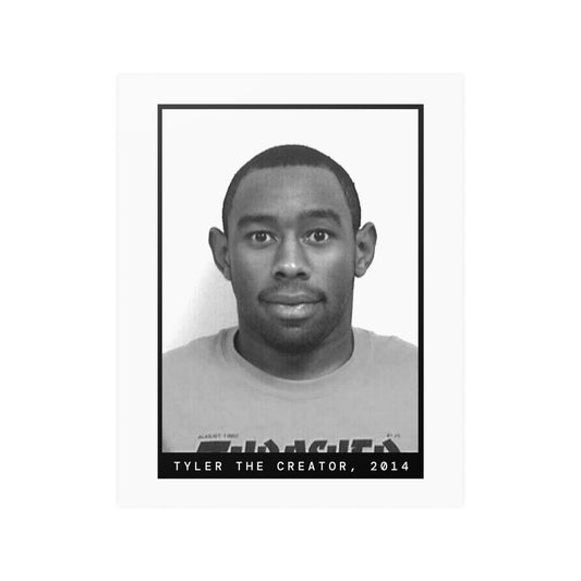 Póster de foto policial del rapero Tyler The Creator de 2014