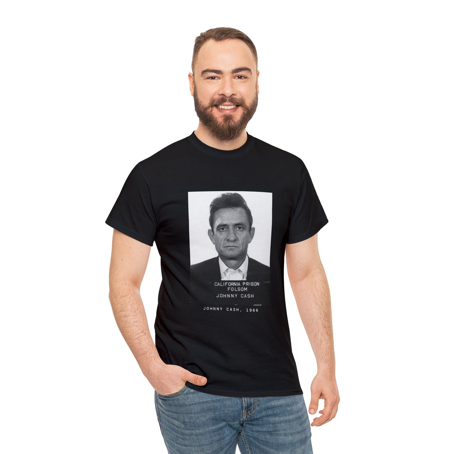 Johnny Cash, 1966 Singer Mugshot Tee
