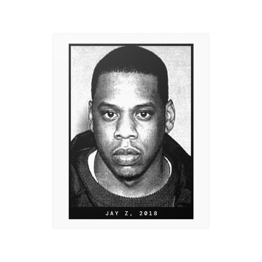 Póster de la foto policial del rapero Jay Z de 2018