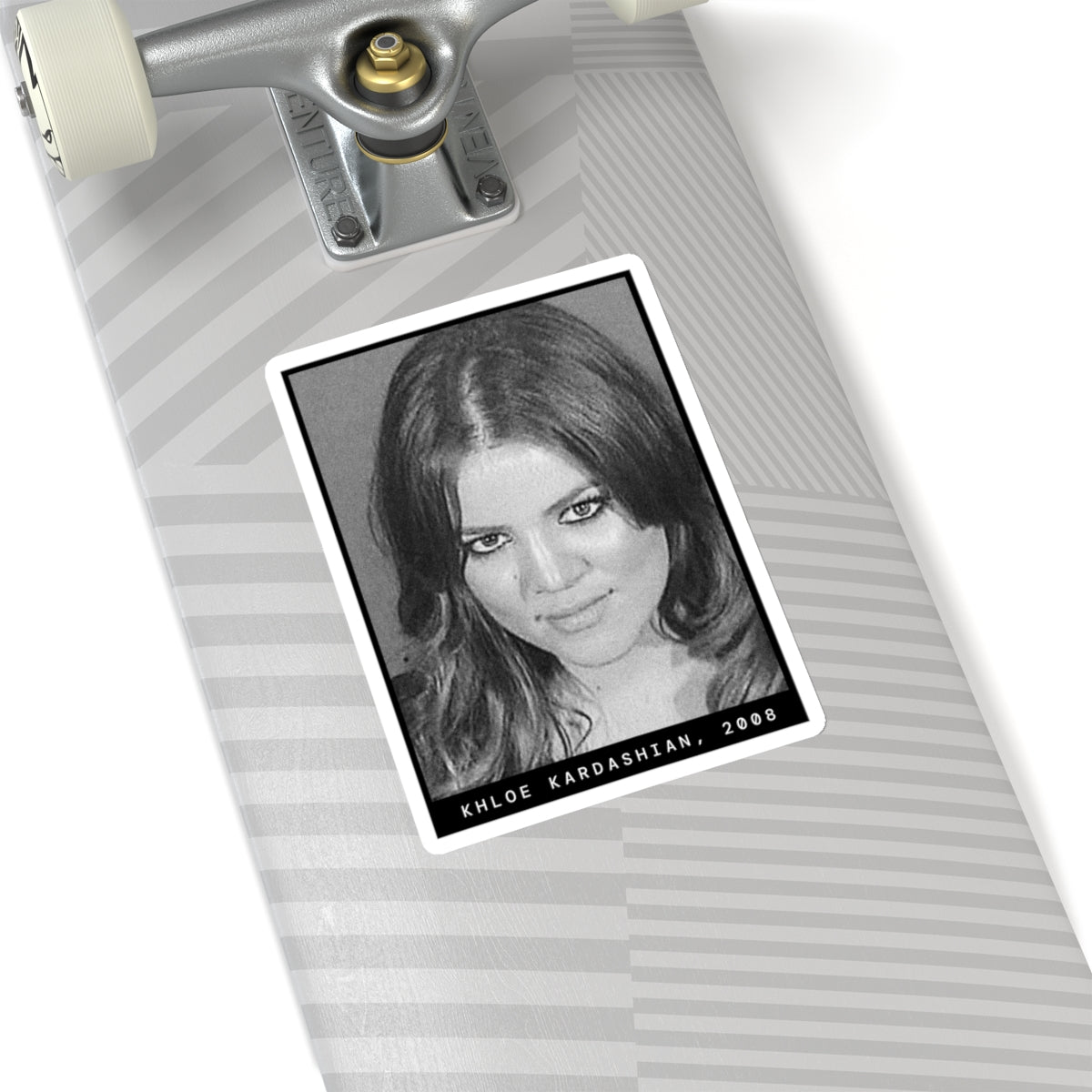 Pegatina de foto policial de celebridad de Khloe Kardashian, 2008