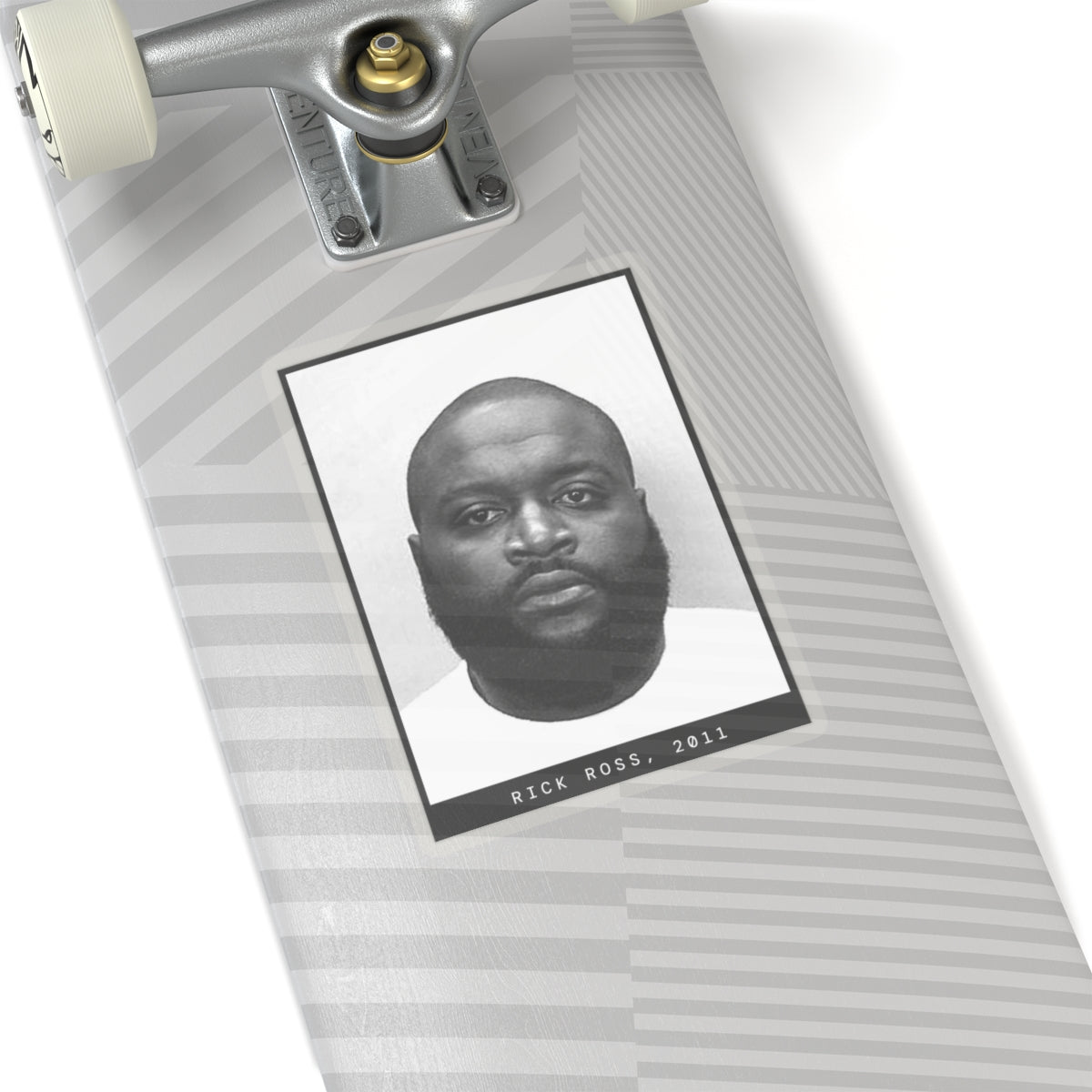 Pegatina de foto policial del rapero Rick Ross de 2011