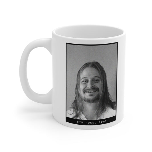 Taza con foto policial del cantante Kid Rock, 2007