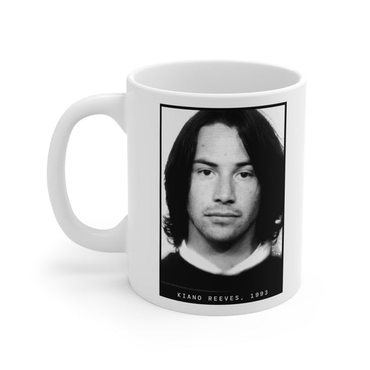 Taza Mugshot del actor Kiano Reeves, 1993