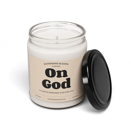 On God Scented Candle - Funny Gag Gift Candle by Nonsense Scents