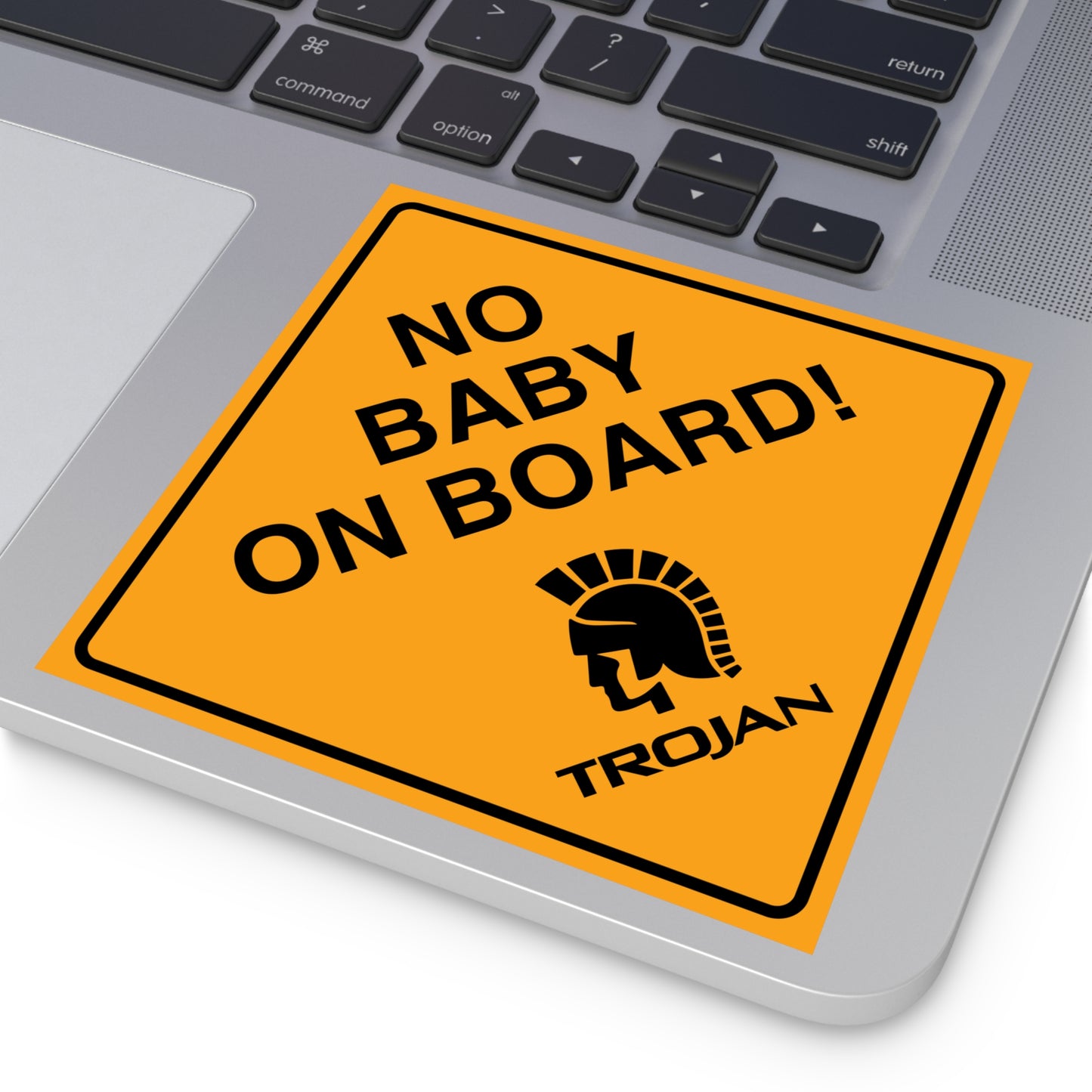 No Baby On Board Sticker Decal | Easy Peel & Stick | Funny Meme Bumper Sticker