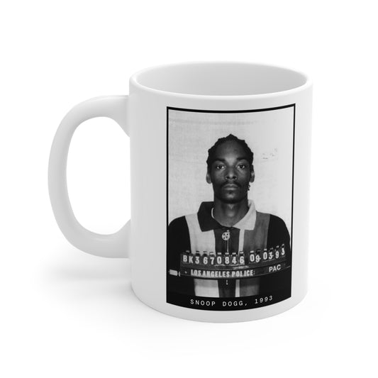 Taza con foto policial del rapero Snoop Dogg, 1993