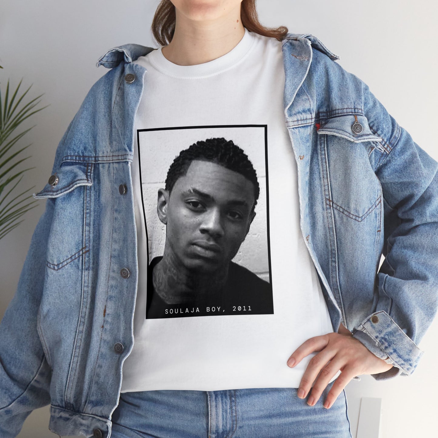 Camiseta con foto policial del rapero Soulja Boy, 2011