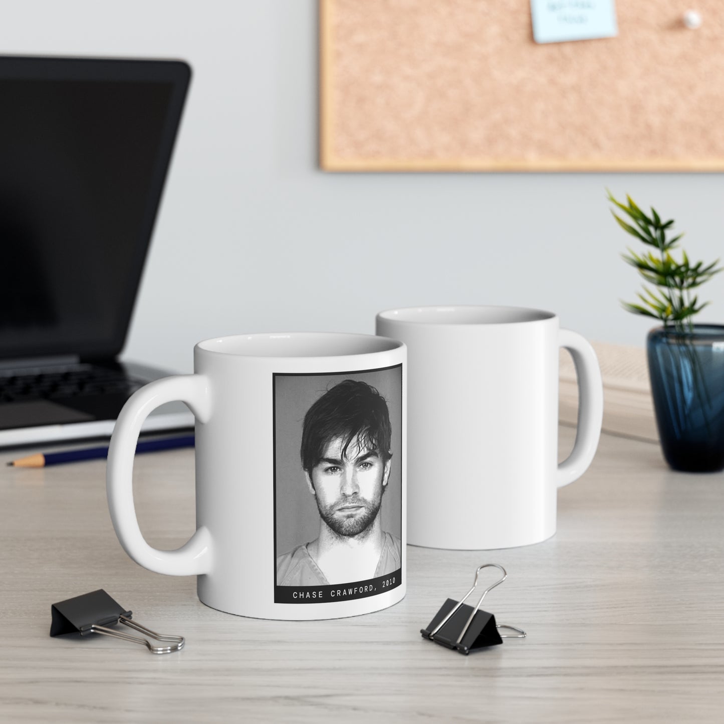 Taza con foto policial de Chase Crawford, 2010