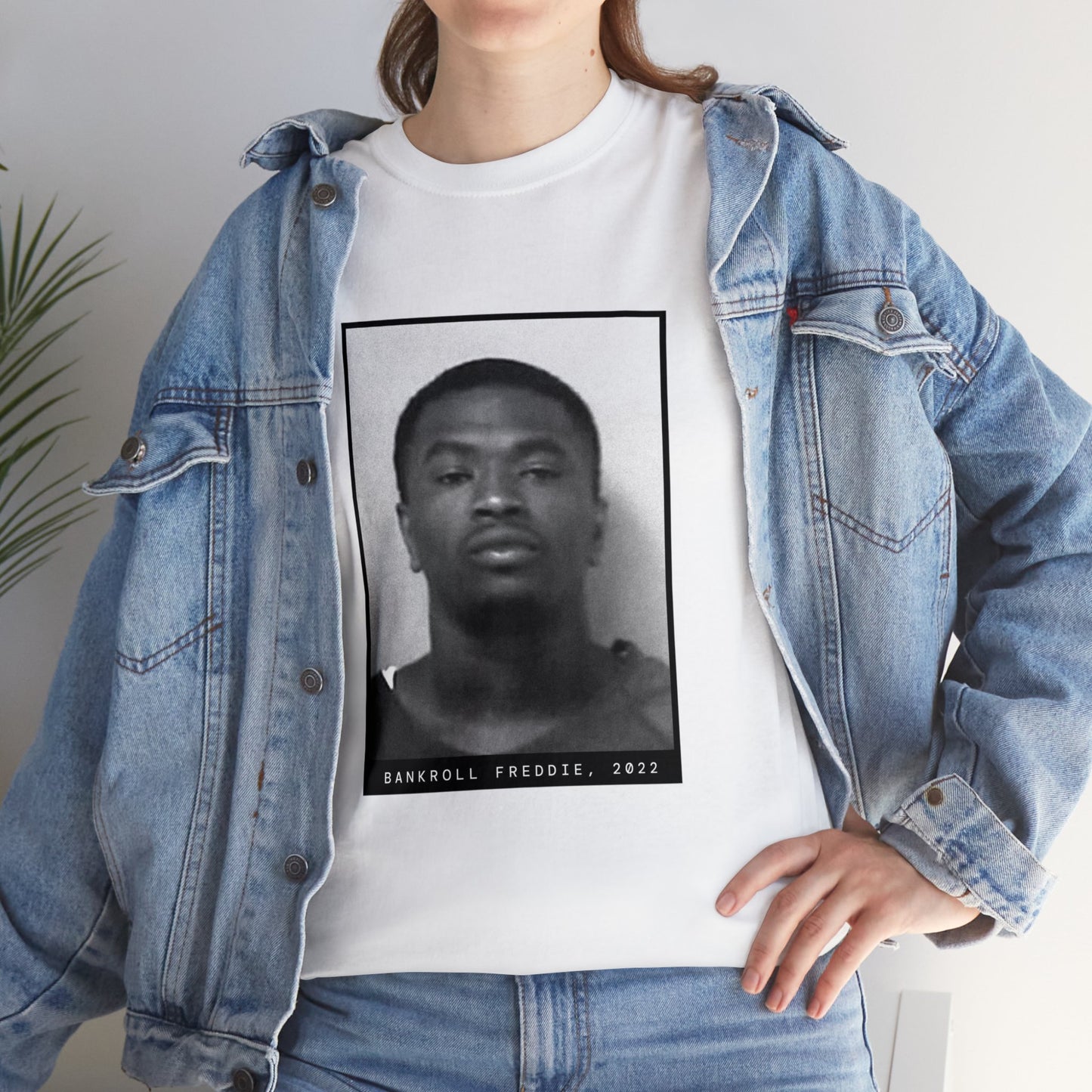 Camiseta con foto policial del rapero Bankroll Freddie 2022