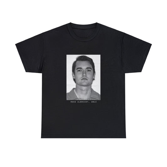 Camiseta con foto policial de Ross Ulbricht, Silkroad, 2013