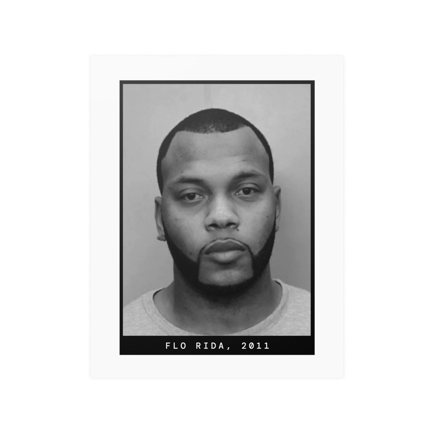 Póster de la foto policial del rapero Flo Rida de 2011