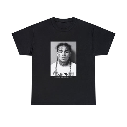 Camiseta con foto policial del rapero Tekashi 6ix9ine, 2019