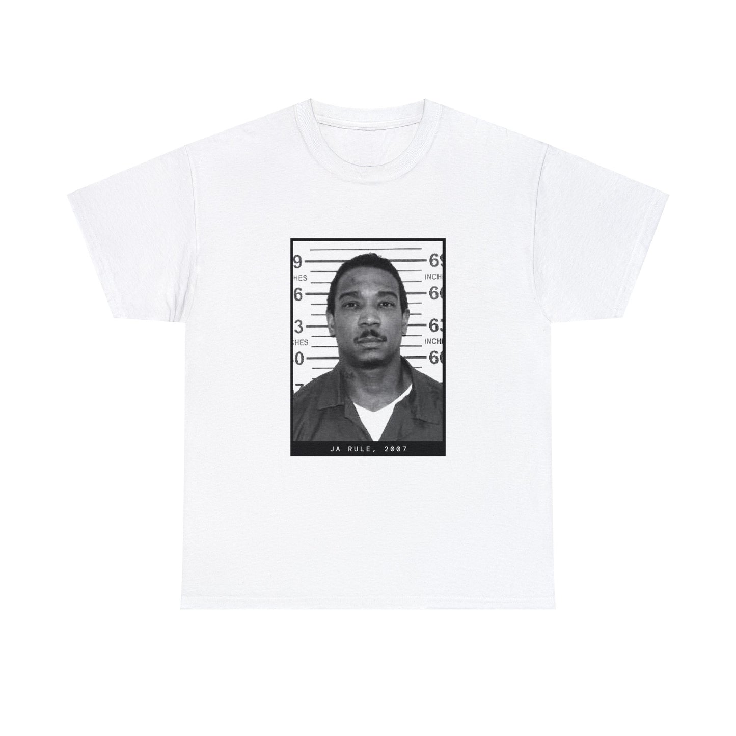 Camiseta con foto policial del rapero Ja Rule, 2007