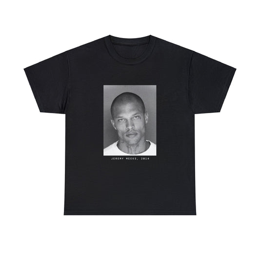 Camiseta con foto policial de Jeremy Meeks, 2014