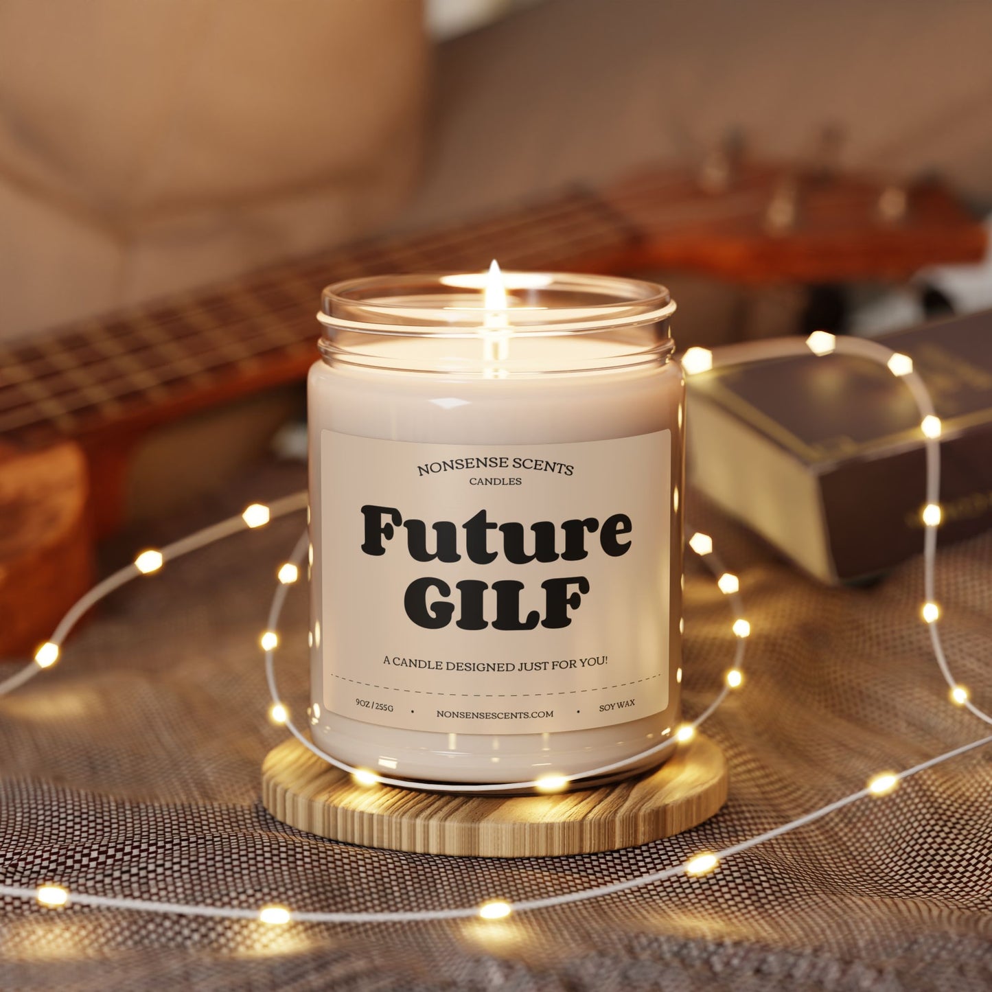 Future GILF Scented Candle - Funny Gag Gift Candle by Nonsense Scents