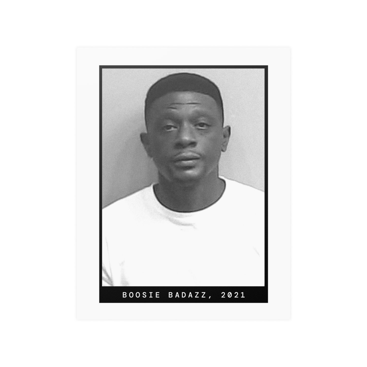 Póster de la foto policial del rapero Boosie Badazz, Lil Badazz, 2021