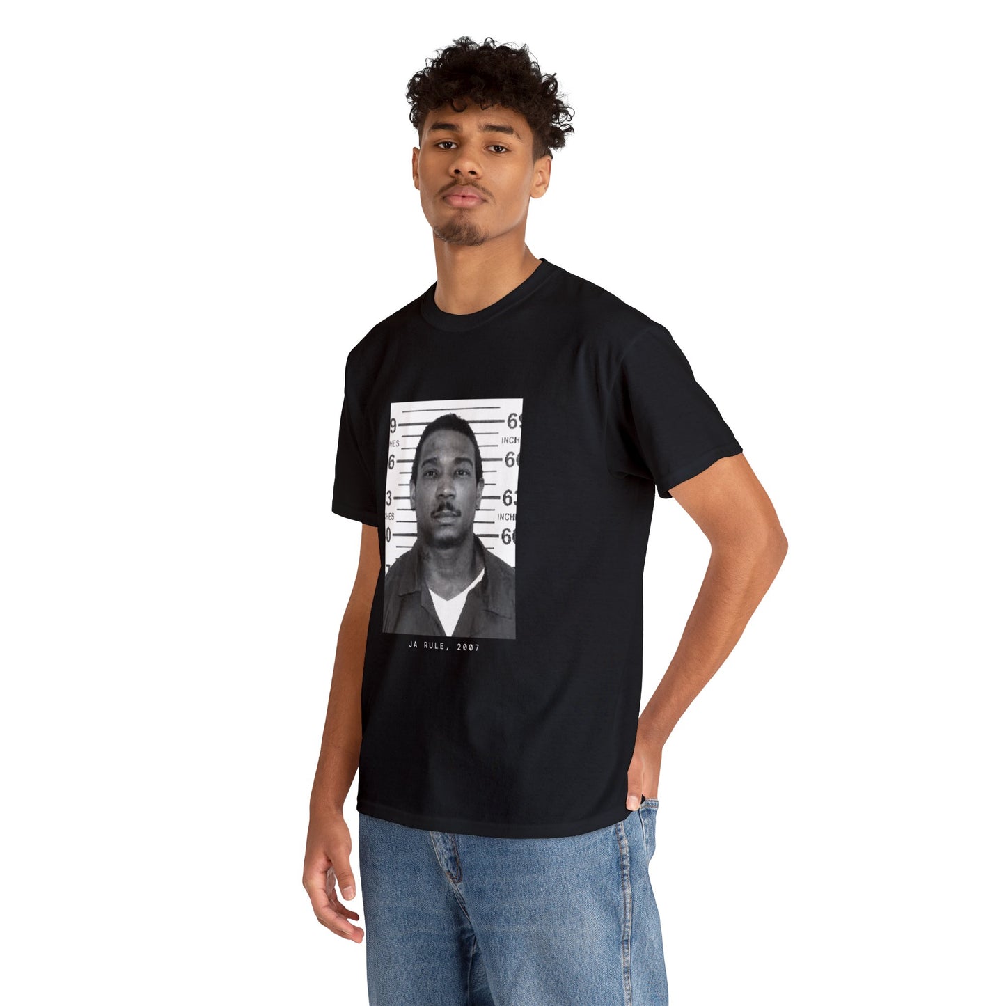 Camiseta con foto policial del rapero Ja Rule, 2007