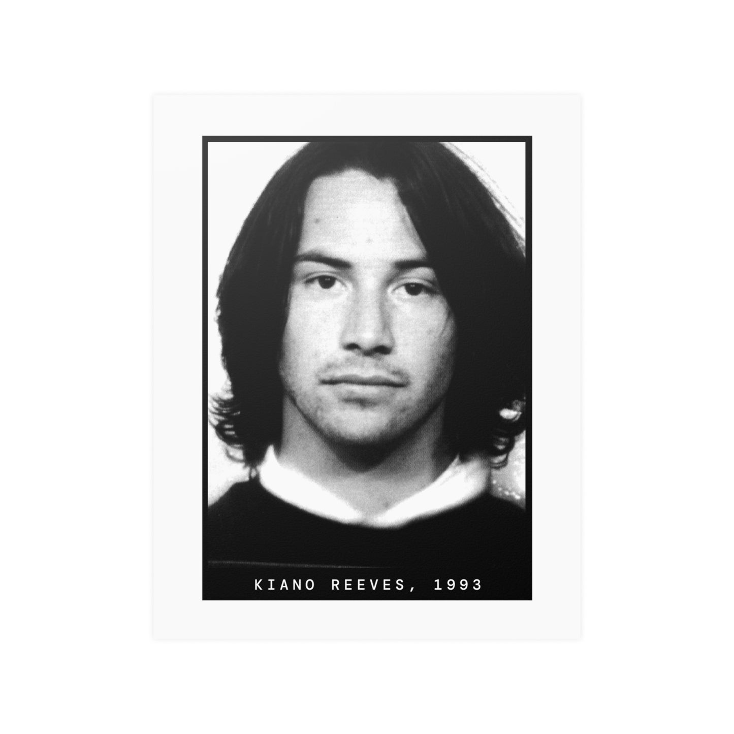 Póster de la foto policial del actor Kiano Reeves, 1993