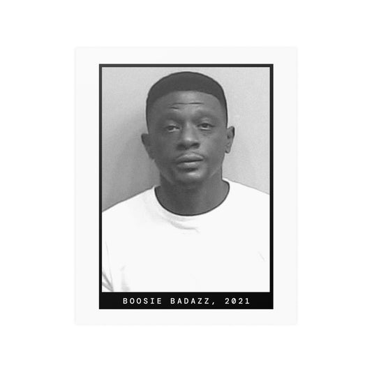 Póster de la foto policial del rapero Boosie Badazz, Lil Badazz, 2021
