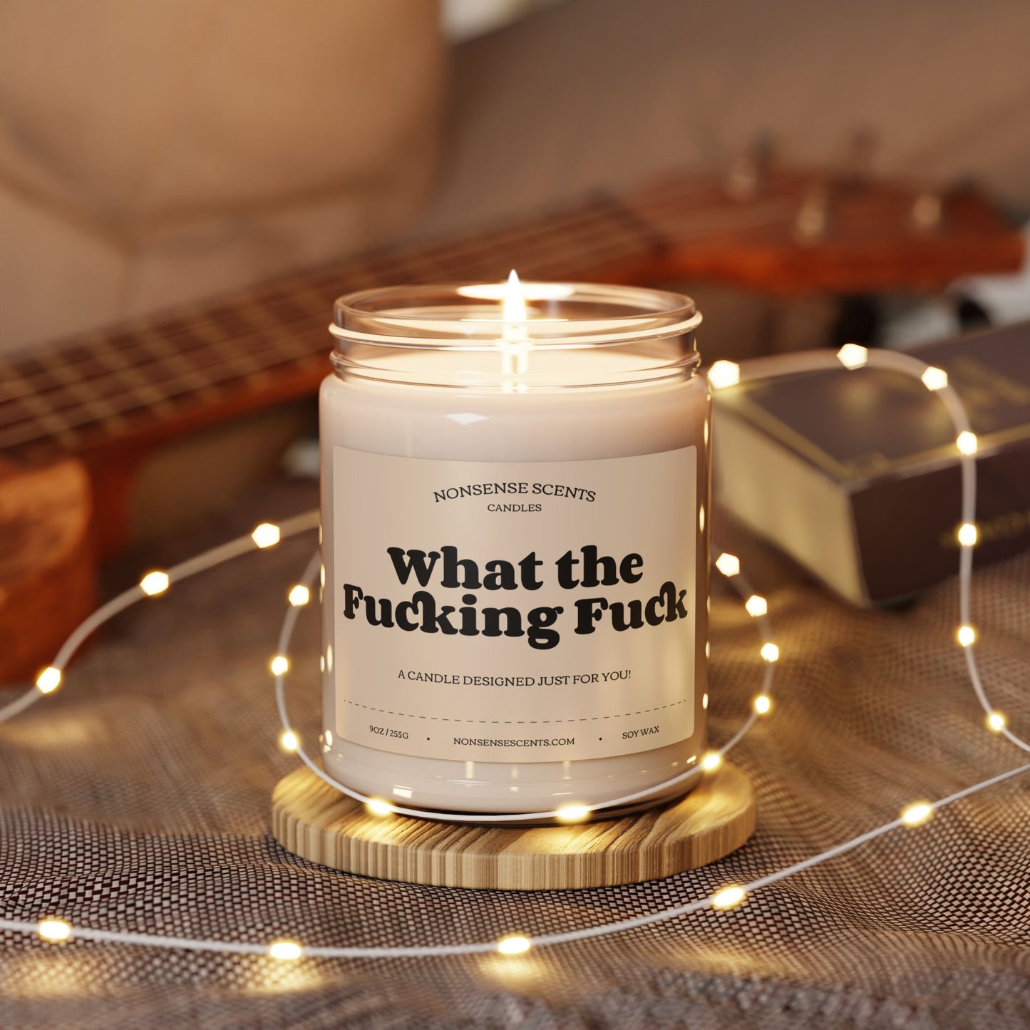 What The Fucking Fuck Scented Candle - Funny Gag Gift Candle by Nonsense Scents