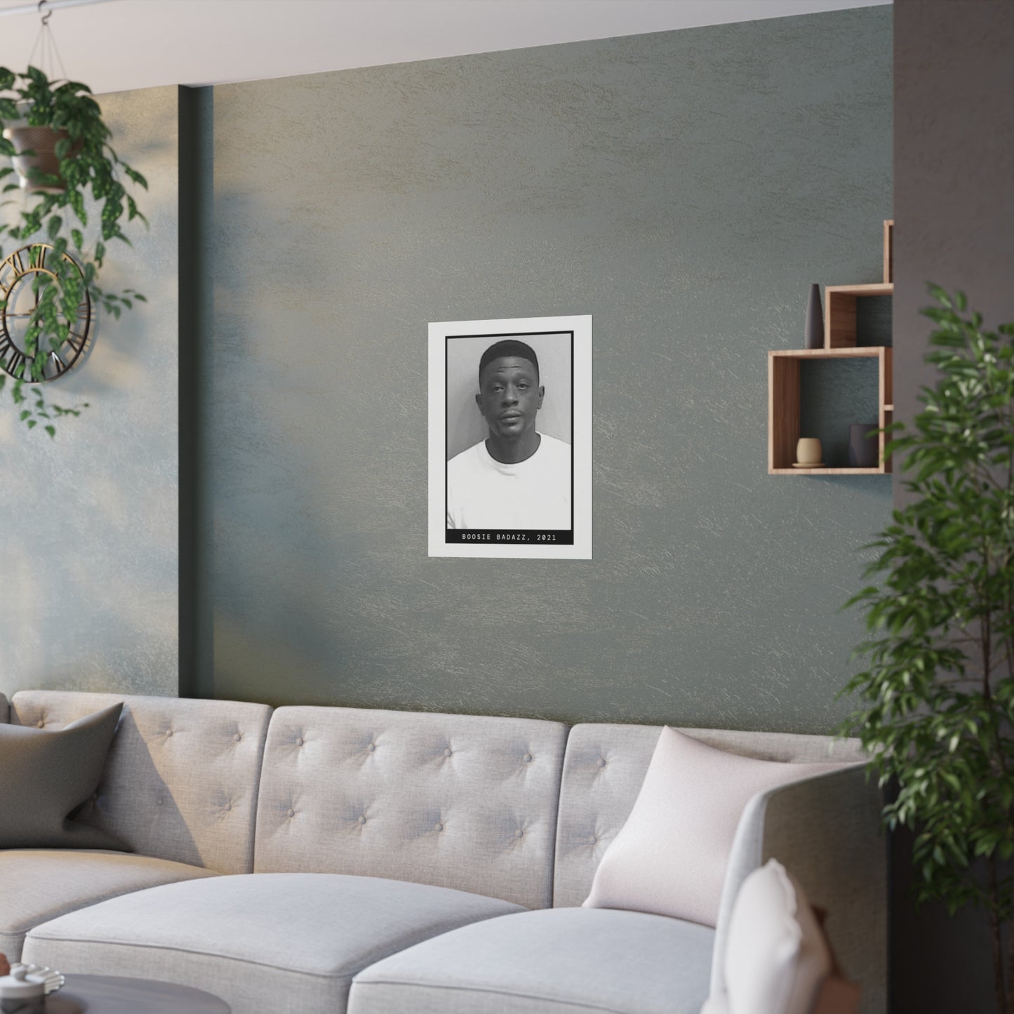 Póster de la foto policial del rapero Boosie Badazz, Lil Badazz, 2021