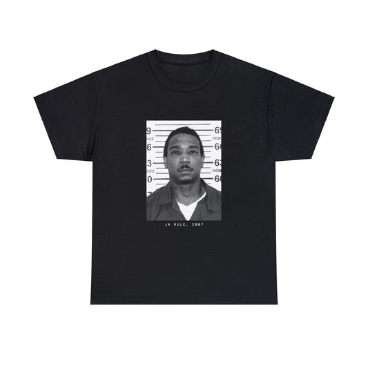 Camiseta con foto policial del rapero Ja Rule, 2007