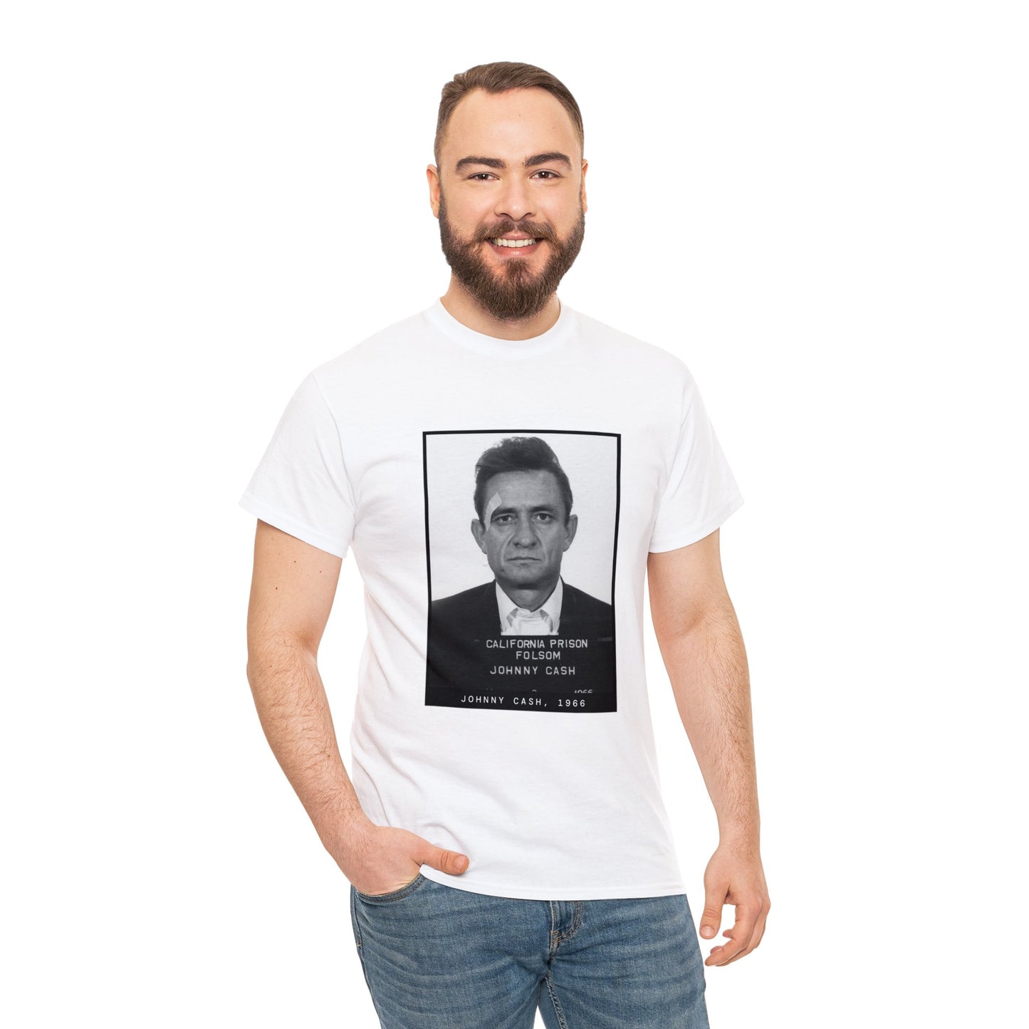 Johnny Cash, 1966 Singer Mugshot Tee