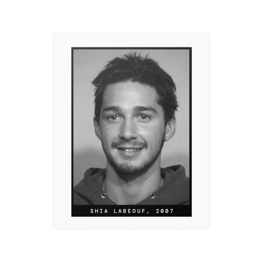 Póster de la foto policial del actor Shia LaBeouf, 2007