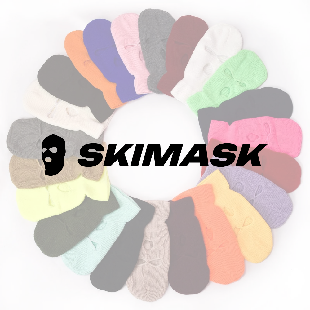 Pasamontañas Skimask de color rosa pastel