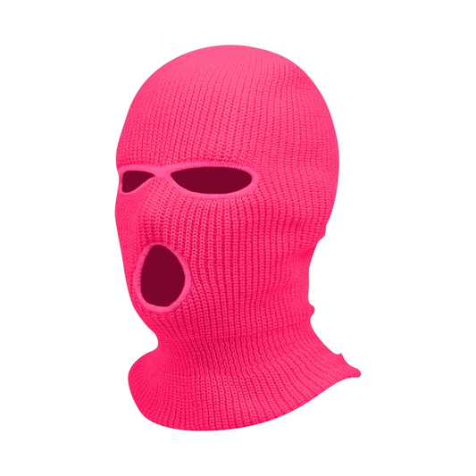 Hyper Pink Ski Mask Balaclava