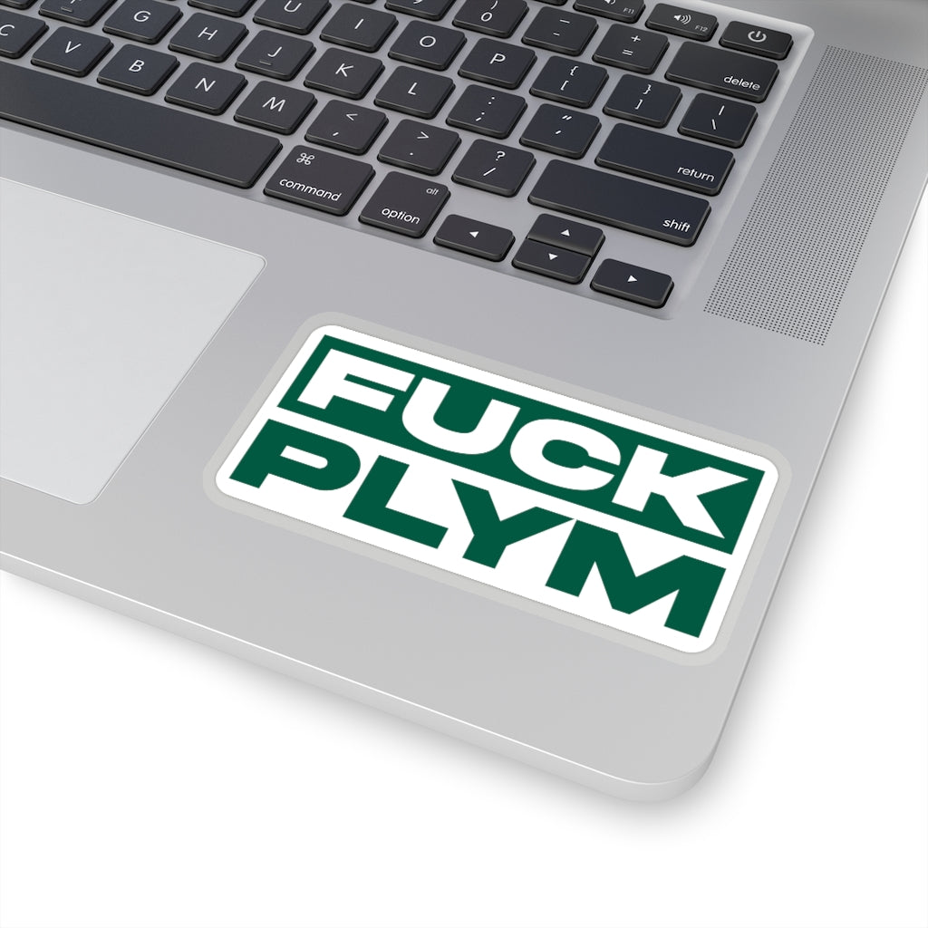 Pegatina de difamación de Plym