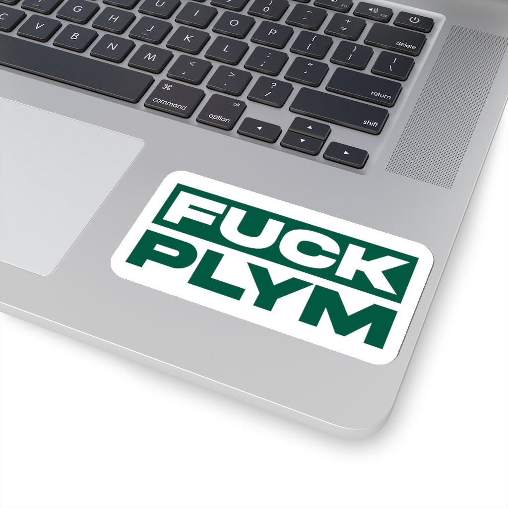 Pegatina de difamación de Plym