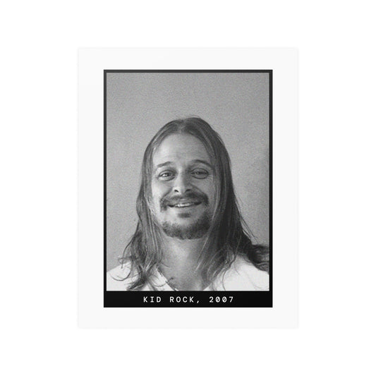 Póster de la foto policial del cantante Kid Rock, 2007