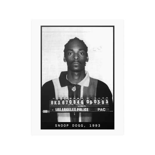 Póster de la foto policial del rapero Snoop Dogg de 1993