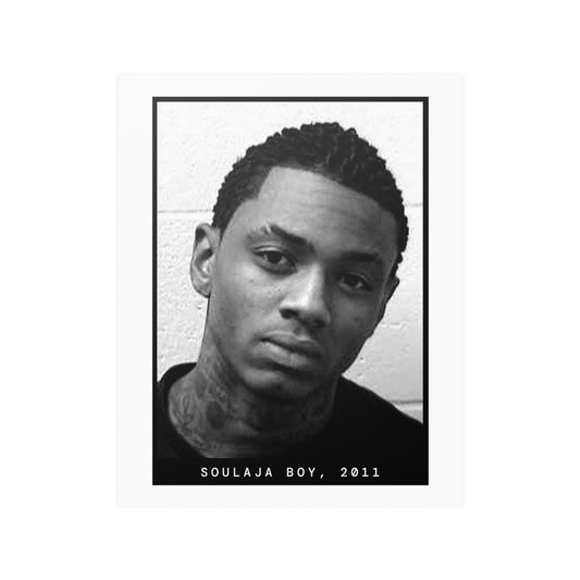 Póster de la foto policial del rapero Soulja Boy, 2011