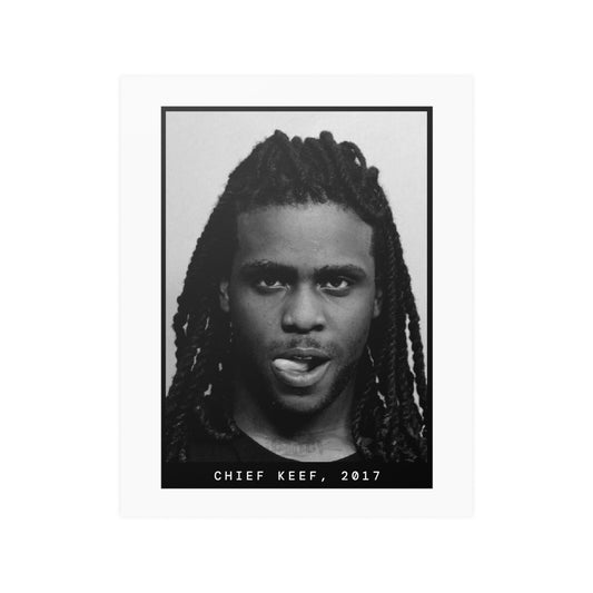 Póster de la foto policial del rapero Chief Keef de 2017